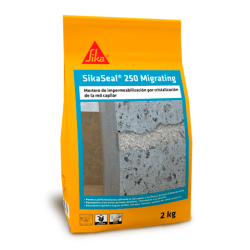 Impermeabilización y protección por cristalización en estructuras hidráulicas, fosos de ascensor, tuberías de concreto, sometidas a presión positiva y presión negativa  – SikaSeal®-250 Migrating Impermeabilización y protección por cristalización en estructuras hidráulicas, fosos de ascensor, tuberías de concreto, sometidas a presión positiva y presión negativa  – SikaSeal®-250 Migrating