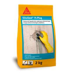 Sellar provisionalmente las filtraciones de agua para permitir la posterior impermeabilización de un elemento  – SikaSeal®-75 Plug Sellar provisionalmente las filtraciones de agua para permitir la posterior impermeabilización de un elemento  – SikaSeal®-75 Plug